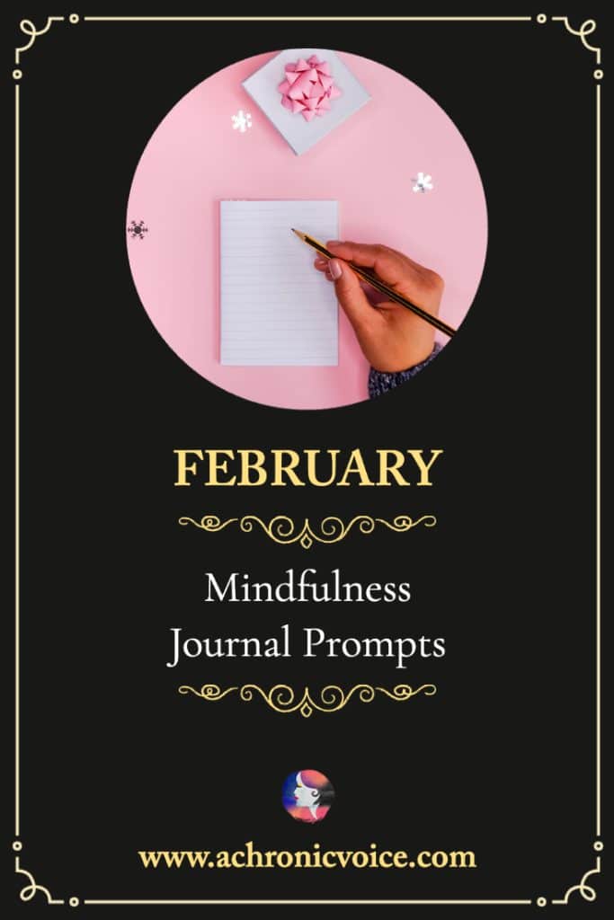 February Mindfulness journaling Prompts
